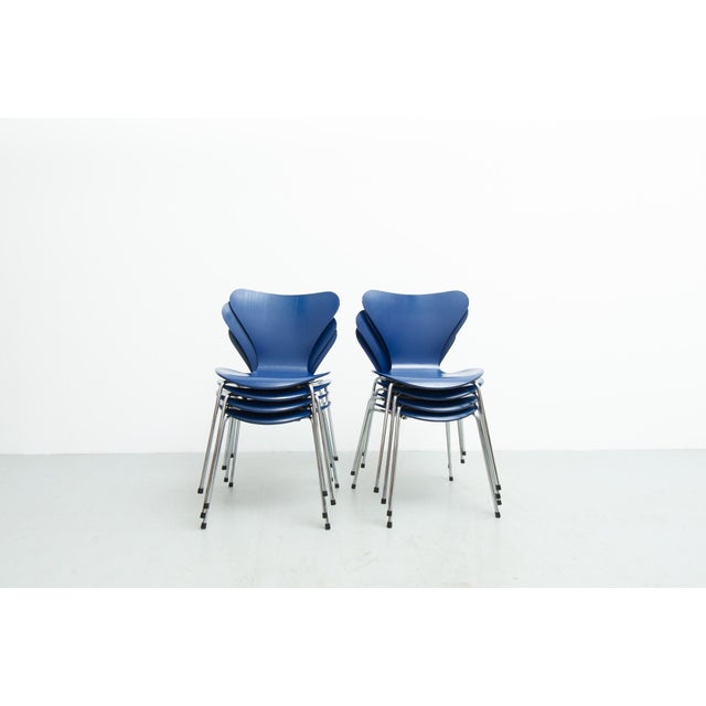 Series 7 Chairs by Arne Jacobsen for Fritz Hansen, 1950s, Set of 8 For Sale - Image 10 of 12