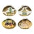 Matched Pairs of Hand-Painted Real Clam Shells – Vintage Japanese Kaiawase-Style Scenes, Set of Four (Two Pairs) For Sale