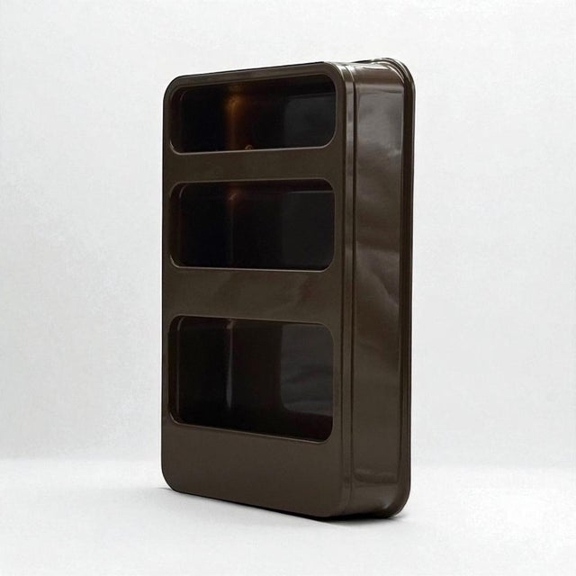 Plastra Wall Shelf in Brown Plastic by Jean-Lin Viaud for Prisunic, 1970s For Sale - Image 3 of 9