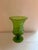 Mid-Century Modern Mid-Century Modern Italian Green Art Glass Medici Pedestal Vase from Empoli, 1960s For Sale - Image 3 of 9
