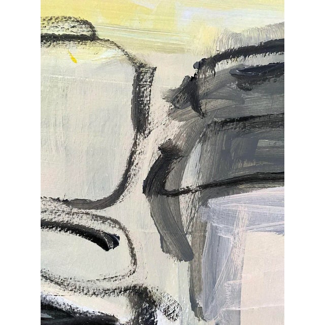 Abstract Contemporary Abstract Acrylic on Paper Painting "Care or Not at All" by Laura Basterra Sanz For Sale - Image 3 of 8