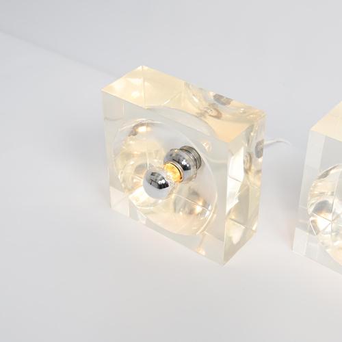 Acrylic Glass Table Lamp by Michel Dumas, 1970s For Sale - Image 6 of 18