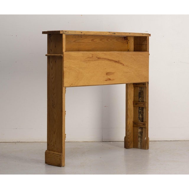 Pine Mantelpiece with Eight Drawers, France, 1920 For Sale - Image 9 of 14