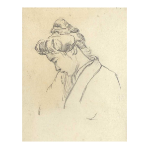 1907 Drawing of a Japanese Lady