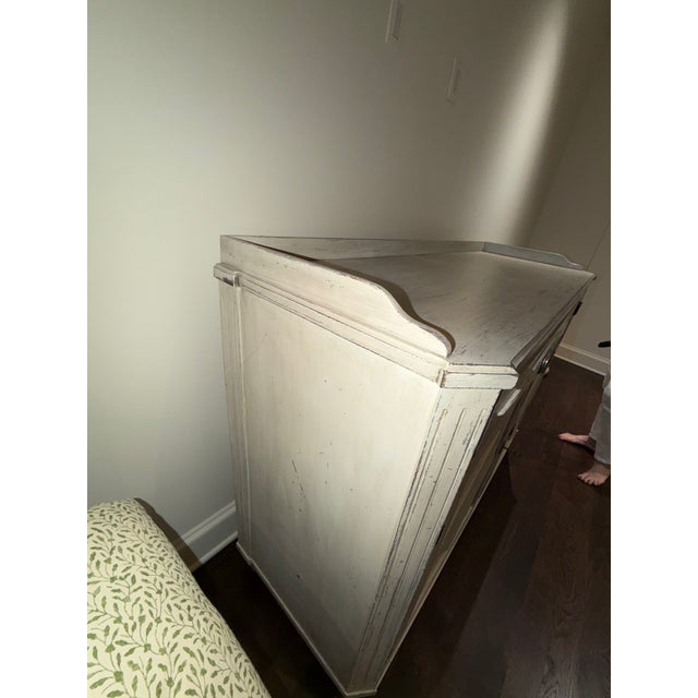 Mid 19th Century Gustavian Painted Sideboard With Gallery Top For Sale In Washington DC - Image 6 of 7