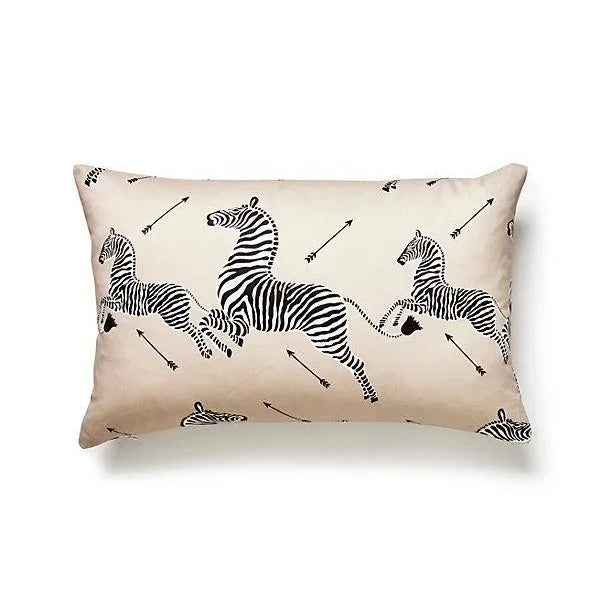 Traditional The House of Scalamandré Zebras Petite Lumbar Pillow, Sand For Sale - Image 3 of 3
