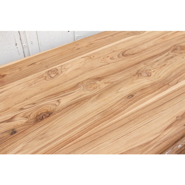 Wood Bleached Teak Damascus Medallion Inlay Sideboard For Sale - Image 7 of 11