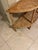 Wood 1970s Vintage Two-Tier Rattan Demilune Console Table With a Half-Moon Design For Sale - Image 7 of 12