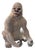 Seated Gorilla Sculpture in White Ceramic by Ronzan, 1950s For Sale