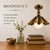 Handmade Brass Flower Flush Mount Light, Brass Ceiling Light, Vintage Floral Ceiling Fixture, Milk Glass Globe Lamp for Bedroom Hallway For Sale - Image 10 of 12