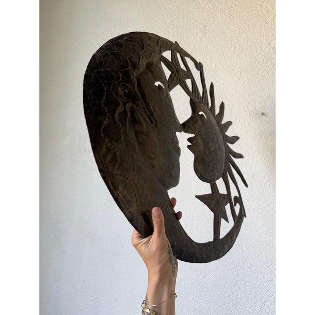 Vintage Brutalist Metal Wall Sculpture, 1950s For Sale - Image 18 of 18