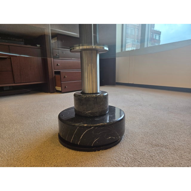 Modern Acerbis Menhir Glass Coffee Table For Sale - Image 3 of 9