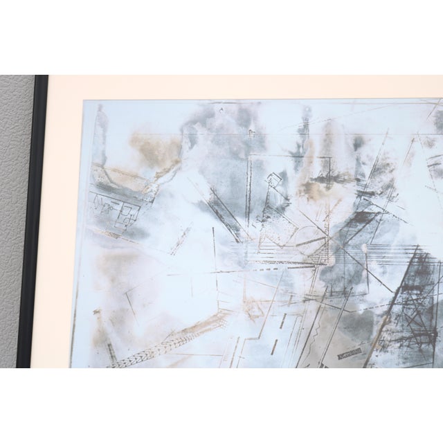 Mid-Century Modern Large Scale Abstract Composition Lithograph Artwork Print For Sale - Image 14 of 16