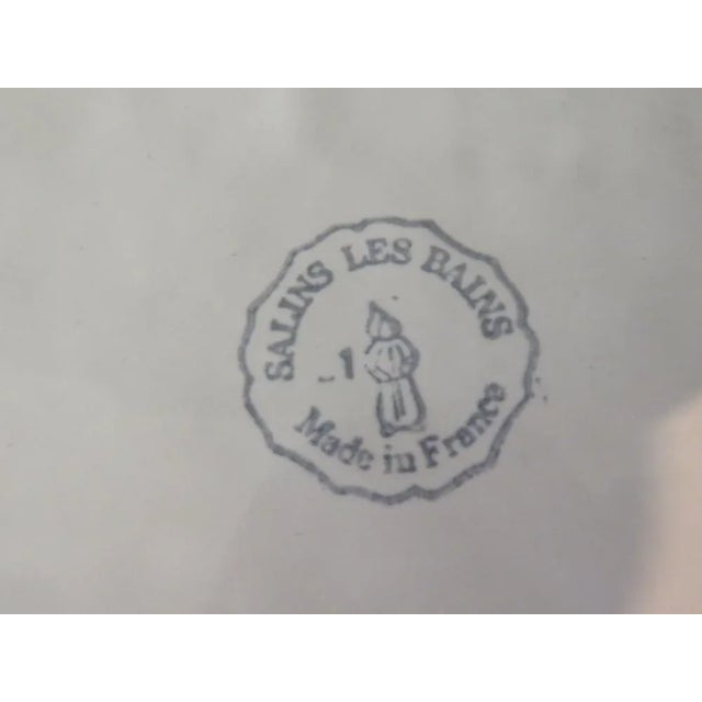 1950s Large Salins Les Bains Ceramic Serving Dish, France 1950s For Sale - Image 5 of 7