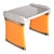 Art Deco "Candice" Side Table With Stainless Steel and Bronze Details For Sale - Image 3 of 6