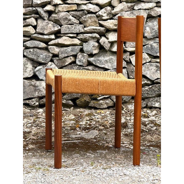Wood Chairs from Poul Volther, Denmark, Set of 6 For Sale - Image 7 of 17