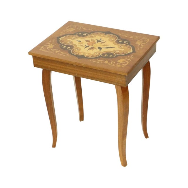 Italian Music Box Table, 1970s For Sale - Image 17 of 17