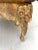 French Provincial Vintage Gold Gilted Ram Head Coffee Table W/Cowhide Top For Sale - Image 3 of 12