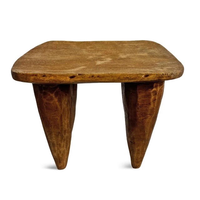 Modern Vintage Nupe Small Stool For Sale - Image 3 of 6