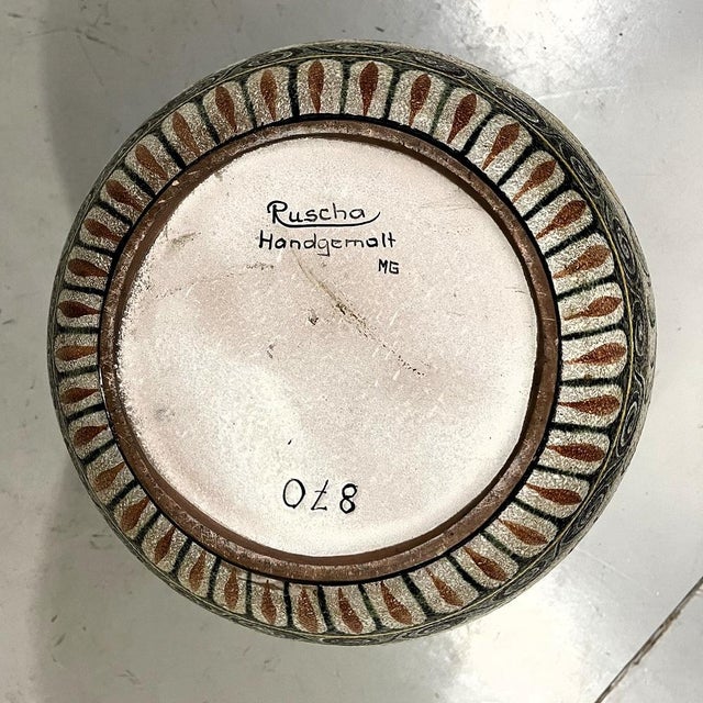 Ceramic Vintage Enzio Vase by Kurt Tschörner for Ruscha, 1960s For Sale - Image 7 of 9