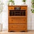 1950s Maple "Chest-O-Lite" Hide-A-Desk Dresser Secretary Combo | Drop-Front Home Office | Vintage Tallboy Bureau | Mid-...