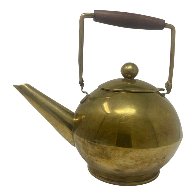 Vintage Brass Mexican Kettle/Teapot For Sale
