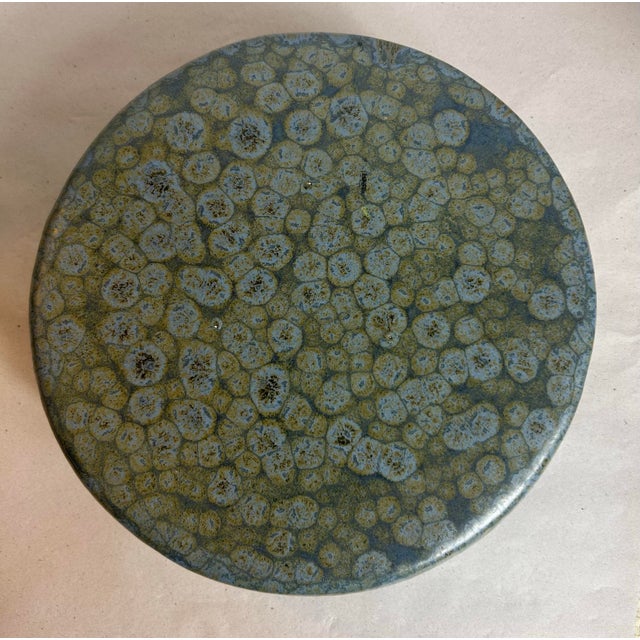 Vintage Artisan Drip Glaze Pottery Doug Wylie Original Clayfish Design Whale Themed Casserole Dish For Sale In Orlando - Image 6 of 12