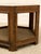 Auburn Vintage Hexagonal Wood Side Table With Glass Top For Sale - Image 8 of 9
