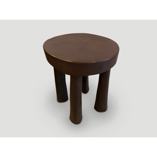 Contemporary African Side Table or Stool For Sale - Image 3 of 5