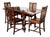 Vintage Extending Oak Draw Leaf Table and Chairs, 1920s, Set of 5 For Sale