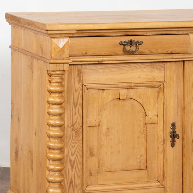 Brown 19th Century Pine Two Door Sideboard From Denmark For Sale - Image 8 of 12