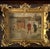 Beautiful Oil on Canvas Depicting an English Equestrian Stable Scene. Framed in a Gorgeous Mahogany Shadowbox Frame with...