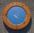 Wood Large Mid-Century Scandinavian Pitch Pine Round Wall Mirror For Sale - Image 7 of 7