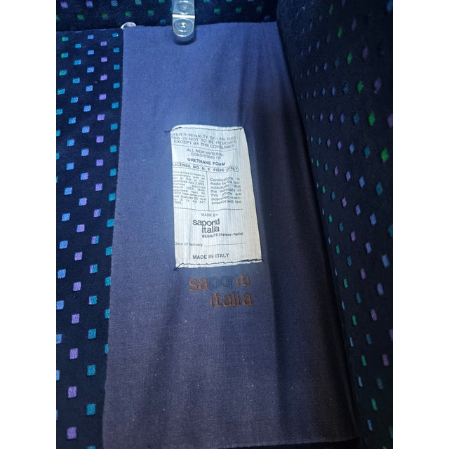 1980s Designer Pair of Chairs by Giorgio Saporiti For Sale - Image 10 of 11