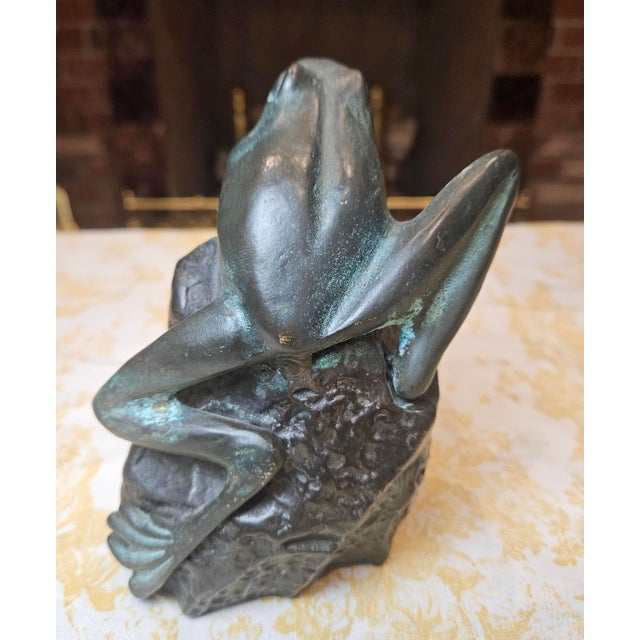 1970s Frog on Rock For Sale - Image 4 of 9