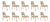 Arches II Dining Chairs in Oak and Bouclé from Insidherland, Set of 10 For Sale