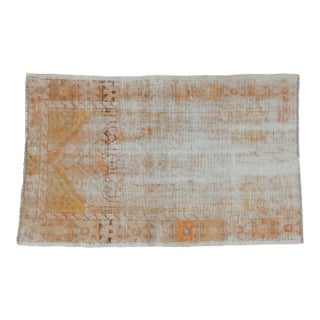 Vintage Distressed Oushak Rug - 2'7" x 4'2" For Sale