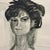 Bruno Cassinari, A Woman's Face, 1961, Watercolor Painting For Sale - Image 3 of 12