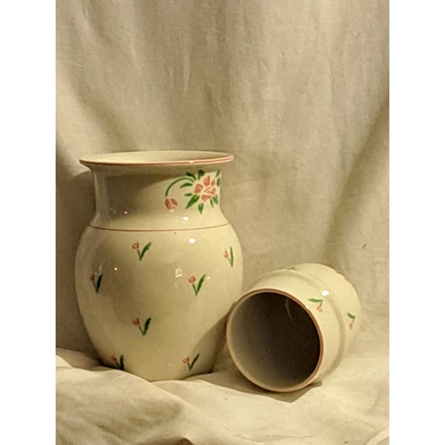 Eggshell Mid-Century Bedside Water Decanter/ Cup For Sale - Image 8 of 11