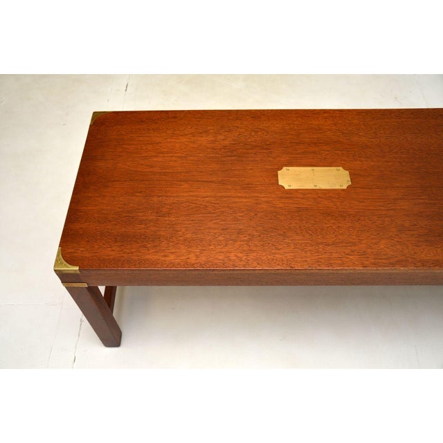 1930s Military Campaign Coffee Table, 1930s For Sale - Image 5 of 8