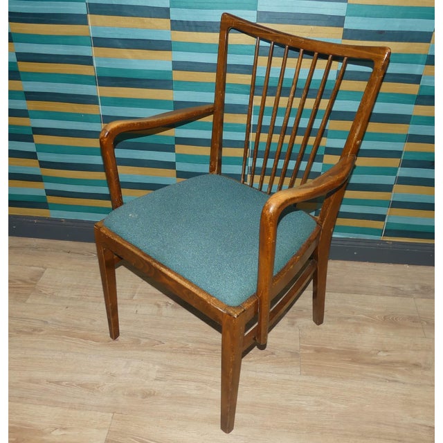 II/56 Spindle Chair Set of Armchairs and Dining Chairs from Musterring, 1956, Set of 5 For Sale - Image 10 of 18