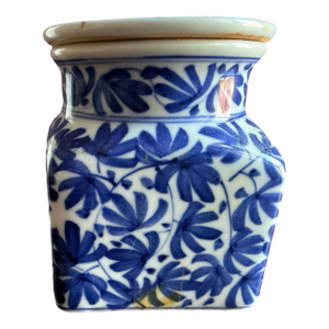 Blue and White Ink Pot From Thailand