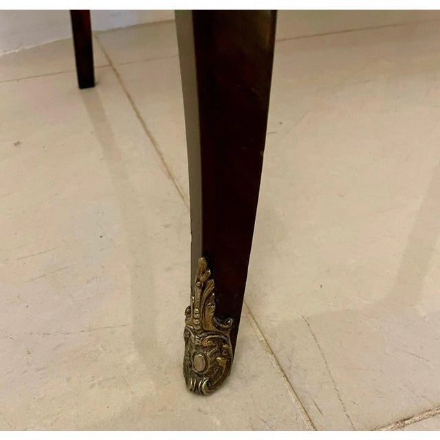 Antique French Rosewood Marquetry Inlaid Centre Table For Sale - Image 9 of 18