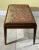 Mid-Century Modern Mid-Century Modern Walnut Upholstered Bench With Intricate Tapestry For Sale - Image 3 of 12