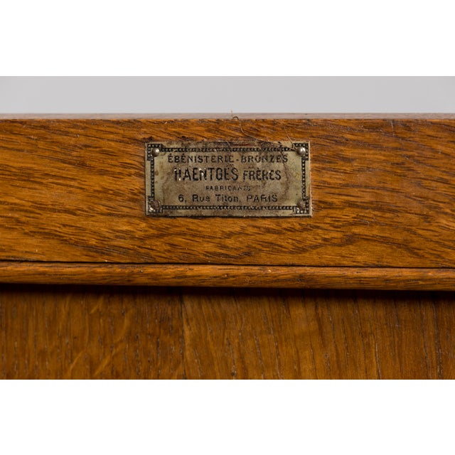 Late 19th Century French Louis XVI Oak and Marble Buffet by Haentges Freres For Sale - Image 16 of 18