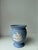 Mid 20th Century Vintage Wedgwood Pale Blue Jasperware Posey Pot Vase For Sale - Image 5 of 9