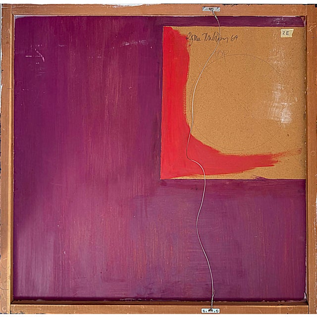 Mid-Century Raymond MacNahon Abstract Hard-Edge Painting For Sale - Image 9 of 10