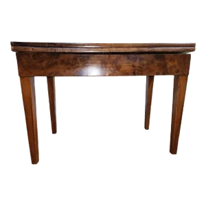 19th Century Biedermeier Walnut Flip Top Tea Table