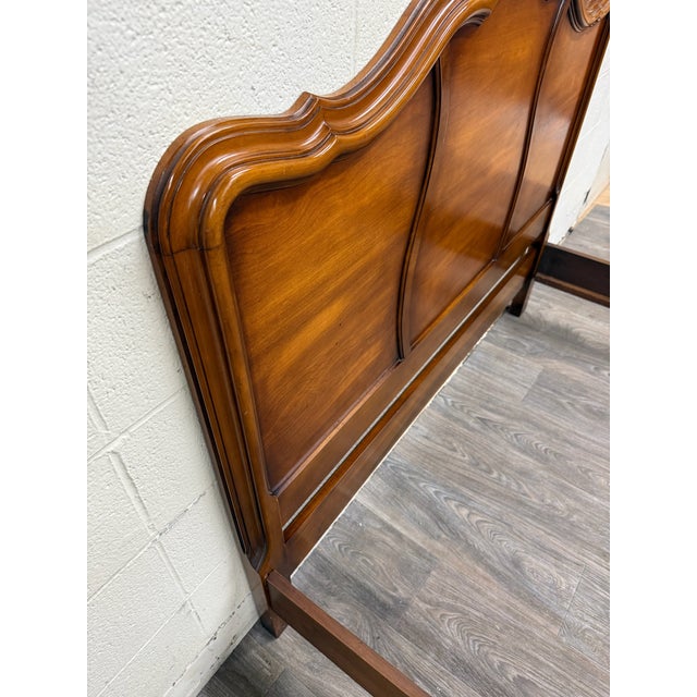 Wood Vintage Full Size White Furniture Company French Provincial Bed For Sale - Image 7 of 18