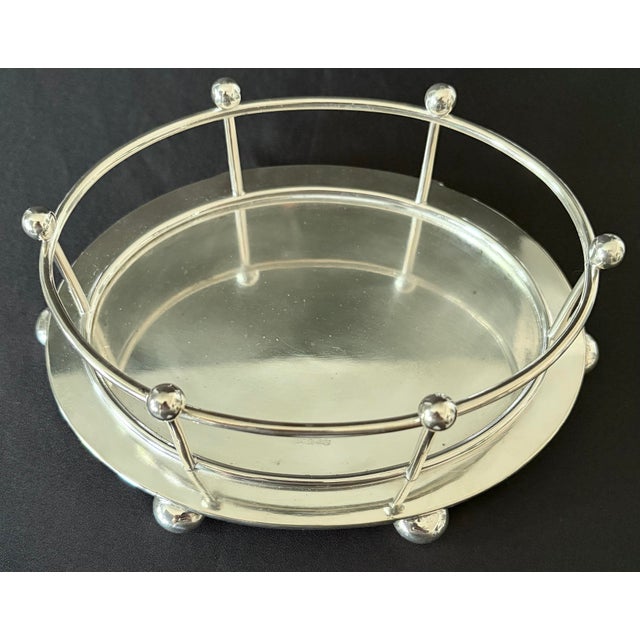 Early 20th Century Antique Edwardian Robert Pringle Cut Crystal Biscuit Barrel With Silver Plate Greyhound Finial - Circa. 1900–1915 For Sale - Image 5 of 7